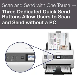 Epson DS-730N Sheetfed Scanner, 600 dpi Optical, B11B259201