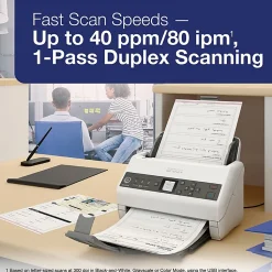 Epson DS-730N Sheetfed Scanner, 600 dpi Optical, B11B259201
