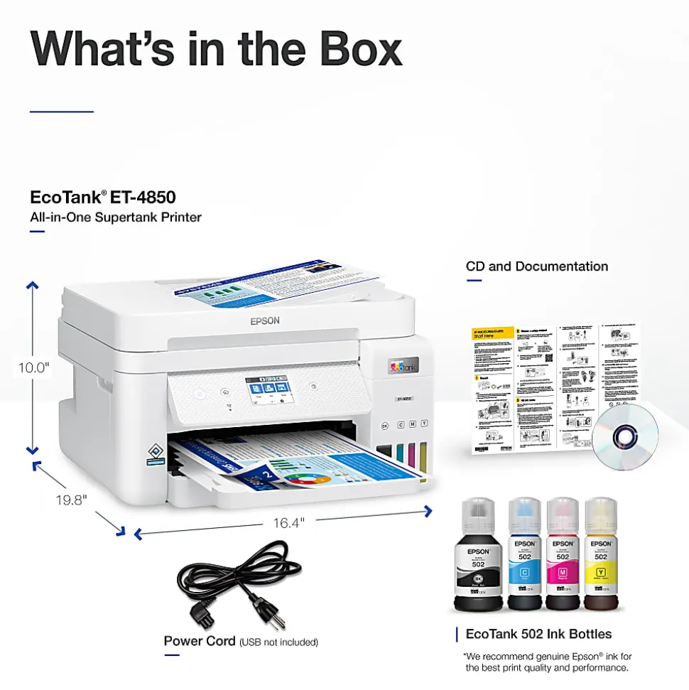 Epson EcoTank ET-4850 All-in-One Supertank Printer