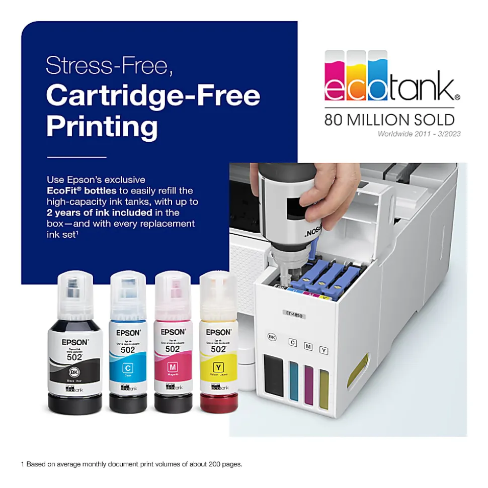 Epson EcoTank ET-4850 All-in-One Supertank Printer