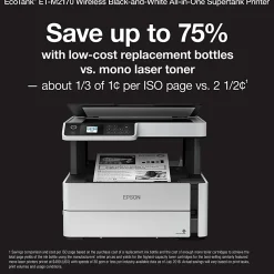 Epson® EcoTank® ET-M2170 SuperTank® Wireless All-In-One Monochrome Printer