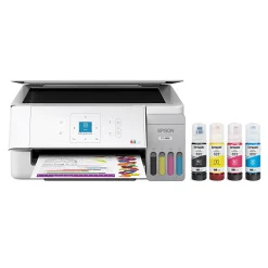 Epson EcoTank ET-2900 Wireless All-in-One Color Supertank Printer, Up To 3 Years Of Ink, Refillable Tanks, White, C11CL63202