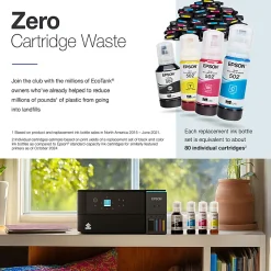 Epson EcoTank ET-2980 Wireless All-in-One Color Supertank Printer, Black