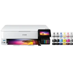 Epson® EcoTank® Photo ET-8550 SuperTank® Wide-Format Wireless Inkjet All-In-One Color Printer
