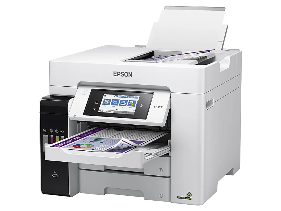 Epson® EcoTank® Pro ET-5850 SuperTank® Wireless Inkjet All-In-One Color Printer