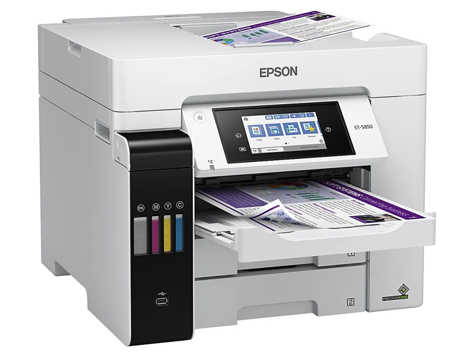 Epson® EcoTank® Pro ET-5850 SuperTank® Wireless Inkjet All-In-One Color Printer