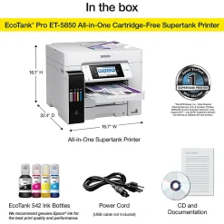 Epson® EcoTank® Pro ET-5850 SuperTank® Wireless Inkjet All-In-One Color Printer
