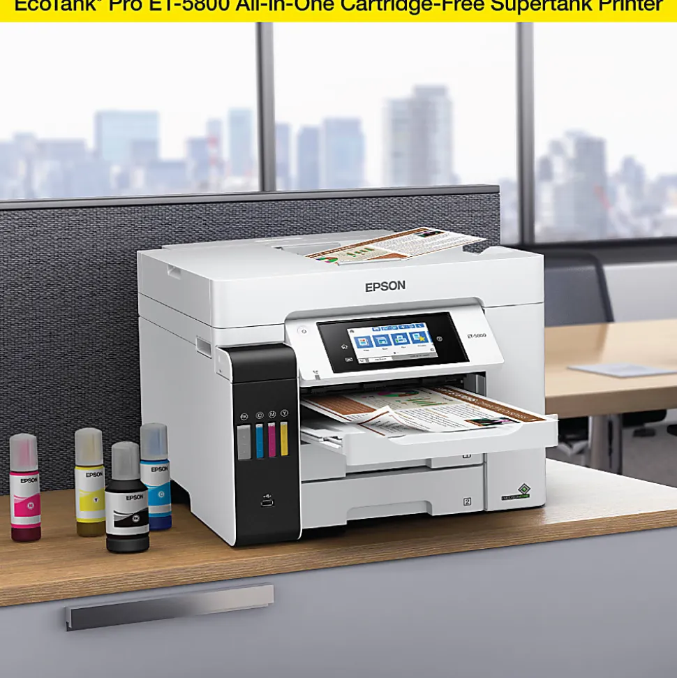 Epson® EcoTank® Pro ET-5800 Wireless Inkjet All-In-One Color Printer
