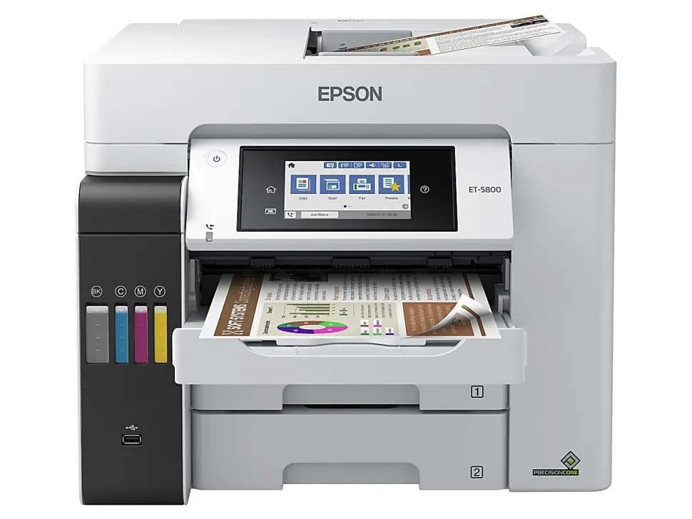 Epson® EcoTank® Pro ET-5800 Wireless Inkjet All-In-One Color Printer