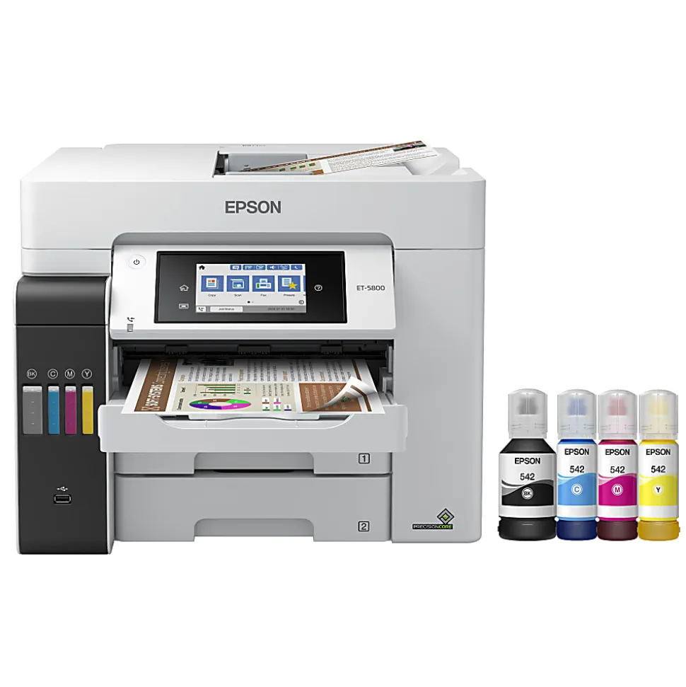 Epson® EcoTank® Pro ET-5800 Wireless Inkjet All-In-One Color Printer