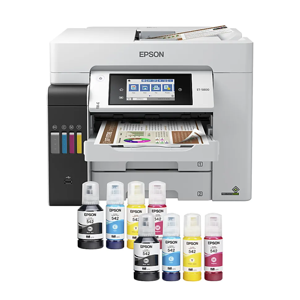 Epson® EcoTank® Pro ET-5800 Wireless Inkjet All-In-One Color Printer
