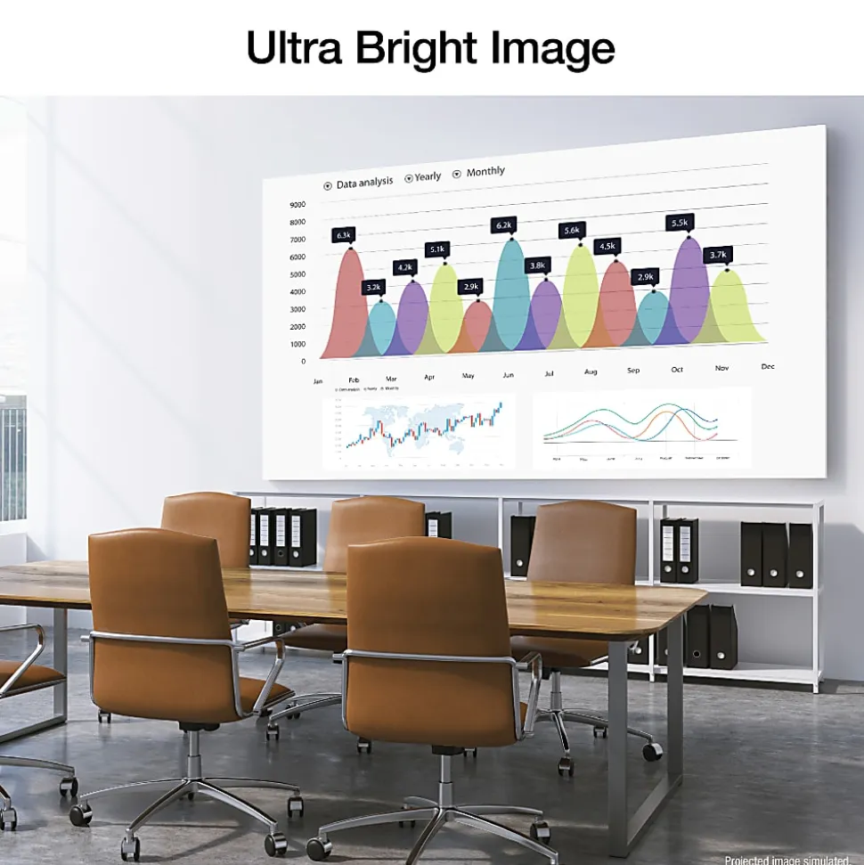 Epson® EpiqVision Flex CO-W01 WXGA Portable Projector, V11HA86020
