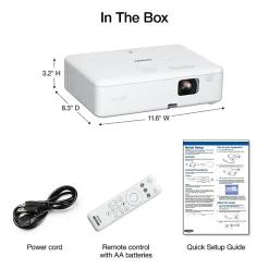 Epson® EpiqVision Flex CO-W01 WXGA Portable Projector, V11HA86020