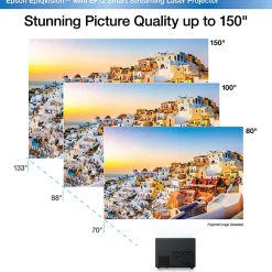Epson® EpiqVision Mini EF12 Streaming Laser Projector, V11HA14020