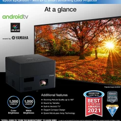 Epson® EpiqVision Mini EF12 Streaming Laser Projector, V11HA14020