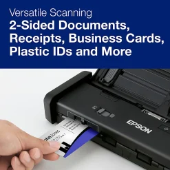 Epson® ES-200 Duplex Mobile Color Document Scanner with Auto Document Feeder