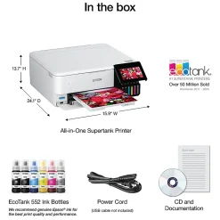 Epson® ET-8500 Wireless All-In-One Color Inkjet Printer