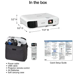 Epson® EX3280 XGA 3LCD Portable Projector