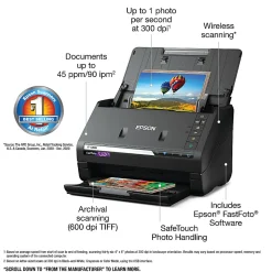Epson® FastFoto® FF-680W High-Speed Wireless Desktop Photo Scanner