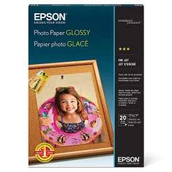 Epson® Glossy Photo Paper, Ledger Size (11" x 17)", Pack Of 20 Sheets