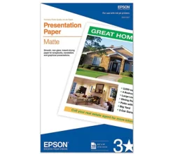 Epson® Inkjet Paper, Legal Size (8 1/2" x 14"), 90 (U.S.) Brightness, 27 Lb, White, Pack Of 100 Sheets