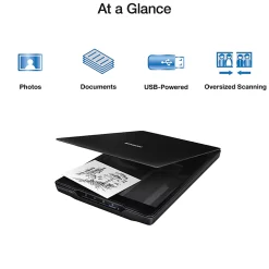 Epson® Perfection V39 II Color Photo And Document Flatbed Scanner, Black, B11B268201