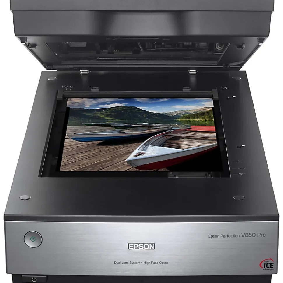 Epson Perfection V850 Pro Flatbed Scanner - 6400 dpi Optical - 48-bit Color - 16-bit Grayscale - Desktop - USB