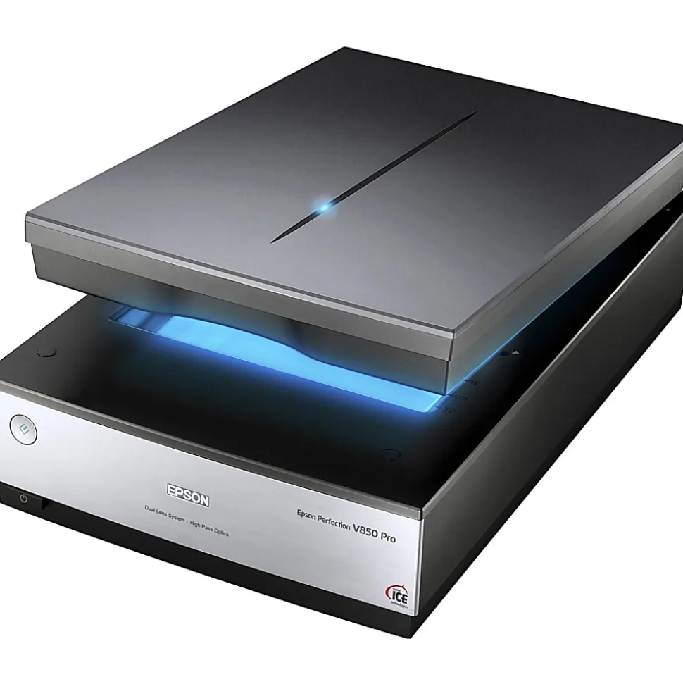 Epson Perfection V850 Pro Flatbed Scanner - 6400 dpi Optical - 48-bit Color - 16-bit Grayscale - Desktop - USB