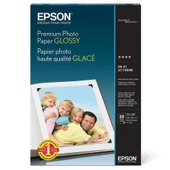 Epson® Premium Glossy Photo Paper, 13" x 19", Pack Of 20 Sheets