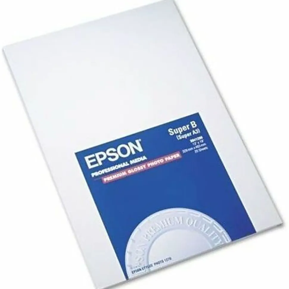 Epson® Premium Glossy Photo Paper, 13" x 19", Pack Of 20 Sheets
