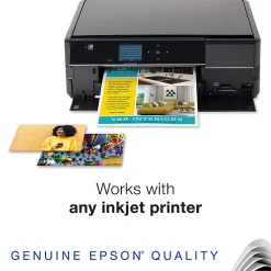 Epson® Presentation Paper, Matte White, Letter (8.5" x 11"), 100 Sheets Per Pack, 27 Lb, 90 Brightness