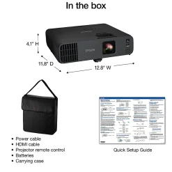Epson® Pro EX11000 3-Chip 3LCD Full HD 1080p Wireless Laser Projector, V11HA72220