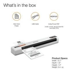 Epson® RapidReceipt™ Mobile Receipt And Color Document Scanner, RR-60