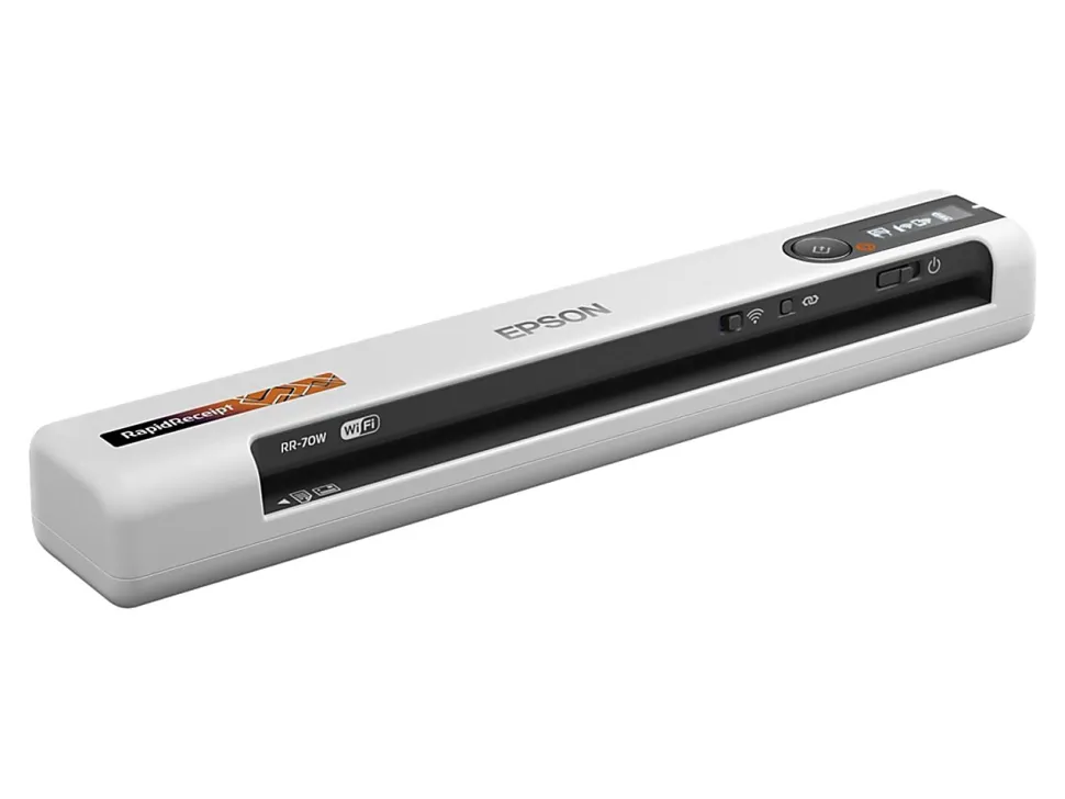 Epson® RapidReceipt™ Wireless Mobile Receipt And Color Document Scanner, RR-70W