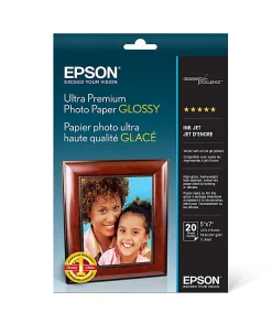 EpsonĀ® Ultra Premium Glossy Photo Paper, 5" x 7", Pack Of 20 Sheets