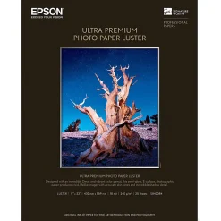 EpsonĀ® Ultra Premium Photo Paper, 17" x 22", Ream Of 25 Sheets