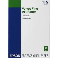 Epson® Velvet Fine Art Paper, 13" x 19", White