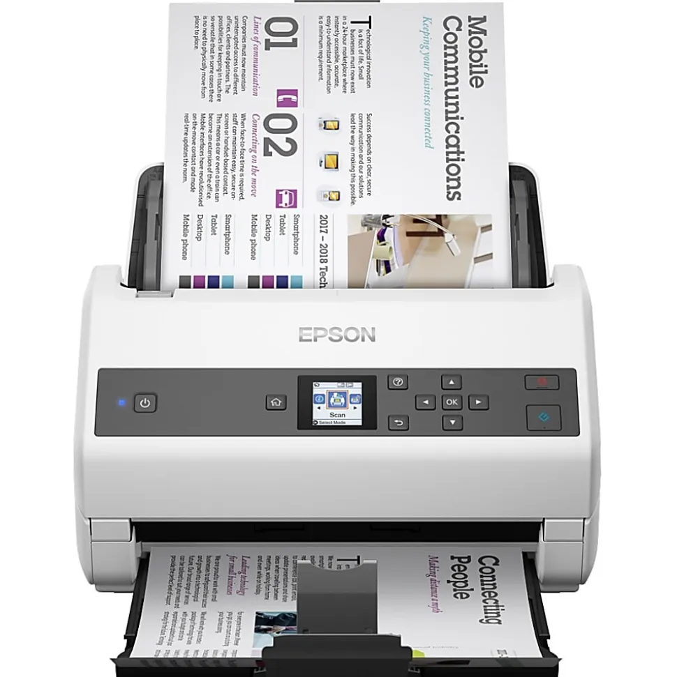 Epson® WorkForce DS-870 Color Duplex Work Group Document Scanner, 8.5"H x 11.6"W x 8.3"D, B11B250201