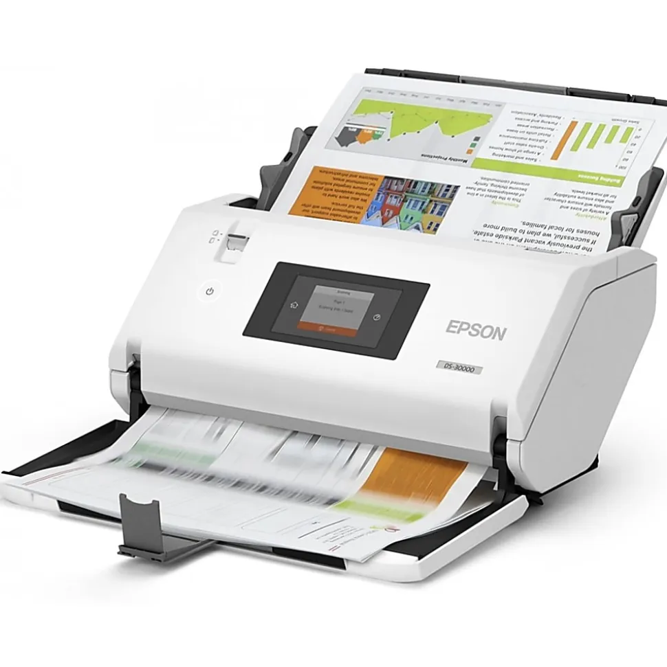 Epson WorkForce DS-30000 Large Format Sheetfed Scanner - 600 dpi Optical - 30-bit Color - 24-bit Grayscale - B11B256201