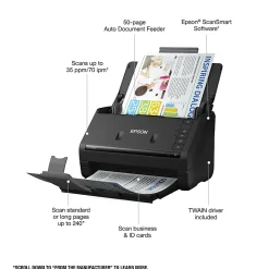 Epson® WorkForce® ES-400 II Duplex Desktop Color Document Scanner with Auto Document Feeder