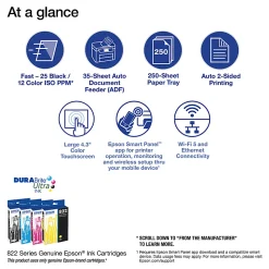 Epson® WorkForce® Pro WF-4820 Wireless Inkjet All-In-One Color Printer