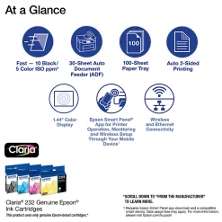 Epson® WorkForce® WF-2930 All-In-One Color Inkjet Printer