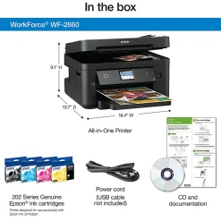Epson® WorkForce® WF-2860 Wireless Inkjet All-In-One Color Printer