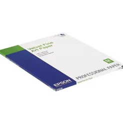 Epson 17" x 22" Velvet Fine Art Paper For Inkjet Printers, 25 Sheets