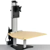 Ergo Desktop Electric Kangaroo Pro Stand, 27 1/2"H x 28"W x 28"D, Maple, Standard Delivery