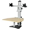 Ergo Desktop Electric Kangaroo Elite Stand, 27 1/2"H x 28"W x 28"D, Putty, Standard Delivery