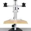 Ergo Desktop Electric Kangaroo Elite Stand, 27 1/2"H x 28"W x 28"D, Maple, Standard Delivery