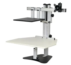 Ergo Desktop Hybrid Kangaroo MDF Desk Riser, 28"W x 24"D, Putty, EDHKPUT5B