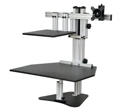 Ergo Desktop Hybrid Kangaroo MDF Desktop, Black, EDHKBLK5B