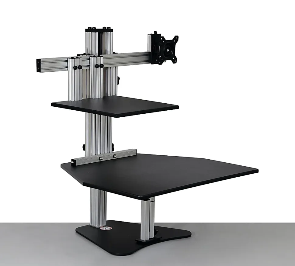 Ergo Desktop Hybrid Kangaroo MDF Desktop, Black, EDHKBLK5B